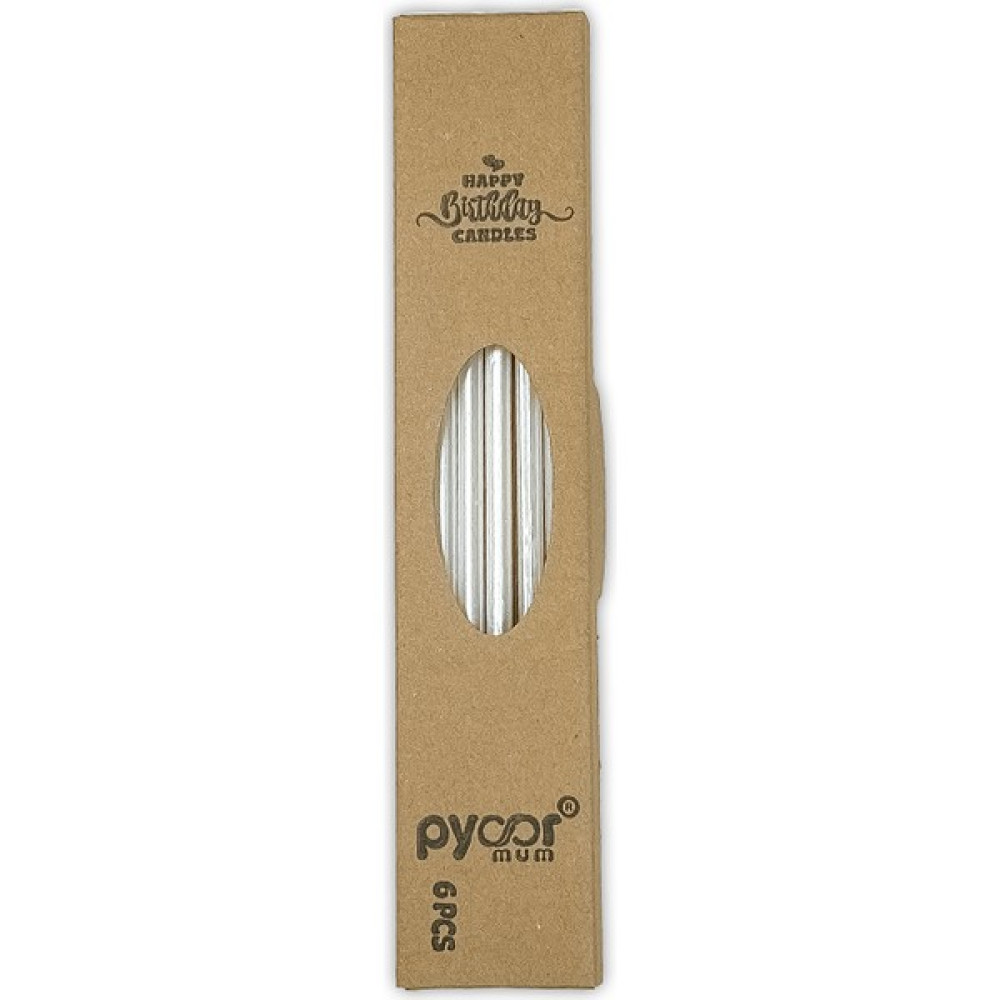 Pyaar Beyaz Pasta Mumu Doğum Günü Uzun 20 cm 6 Adet Dekoratif Mum Fiyatı