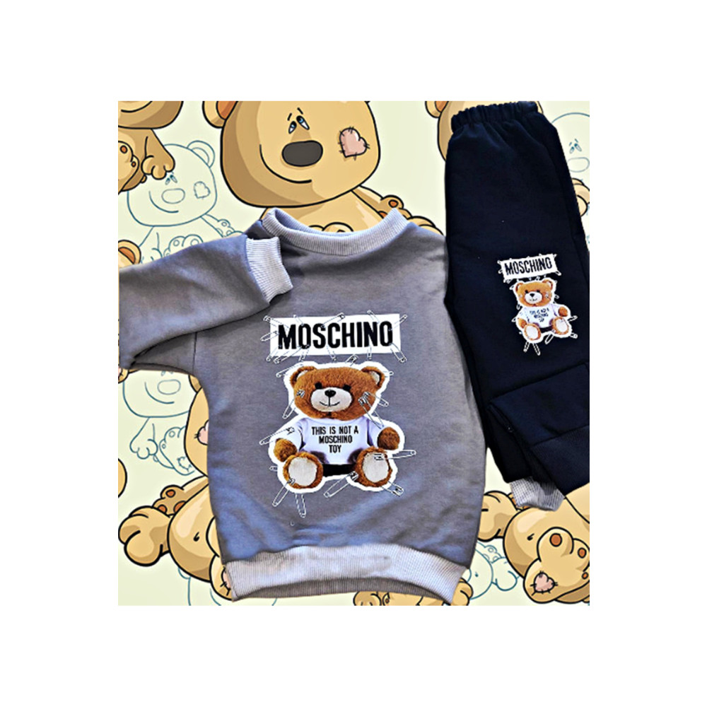 PYJAMAS Ayıcıklı Gri Çocuk Takımı Alt Üst Pamuklu Ürün 1-6 Yaş *videoyu Izlemeden Almayın :) 1-2 Yaş Beden Kadın Giyim Fiyatı