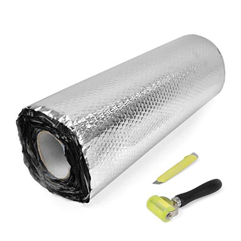 Pyle Premium Car Insulation Audio Sound Deadening Material , Foam Self-Adhesive and Automotive Dampening Mat, 36 sqft (PNVBD3621) , Black