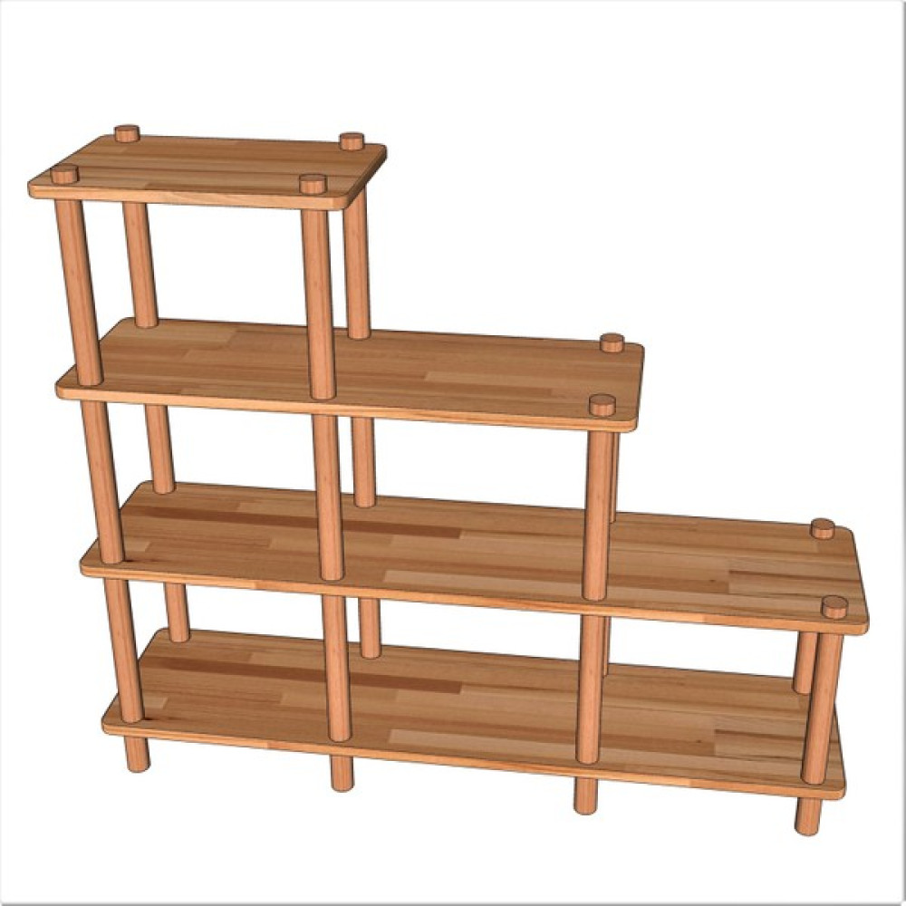 Pyra Wood Ahşap Kitaplık Ahşap Merdiven Kitaplık Ahşap Çok Amaçlı Mobilya Kitaplık Fiyatı