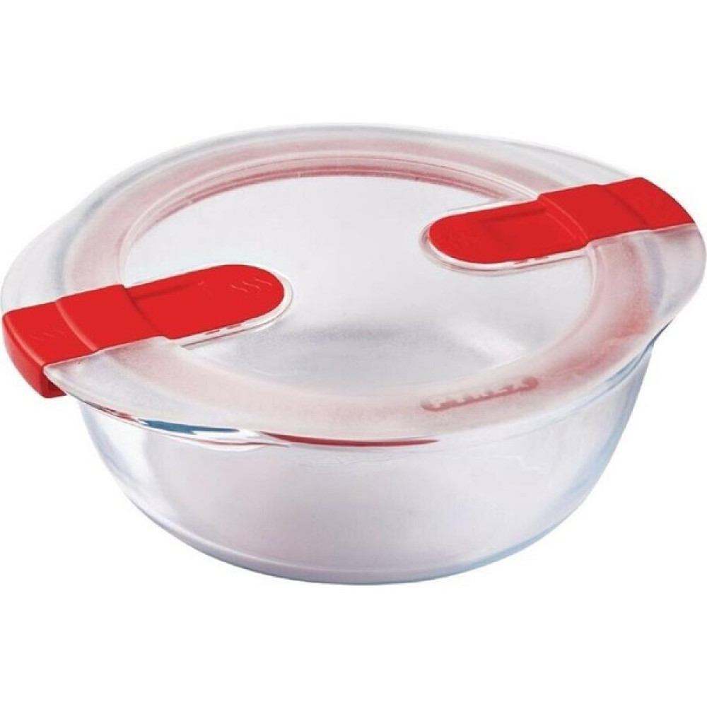 Pyrex Yuvarlak Kapaklı Saklama Kabı Mikrodalga İçin 1,1L - 1,1 lt Saklama Kapları Fiyatı