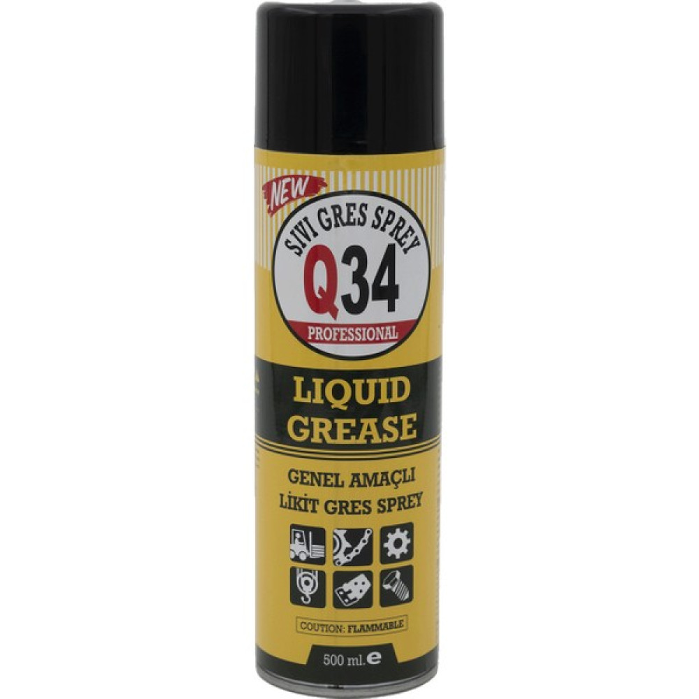 Q34 Genel Amaçlı Likit Gres Sprey 500 ml - 24 Adet Oto Boyaları Fiyatı
