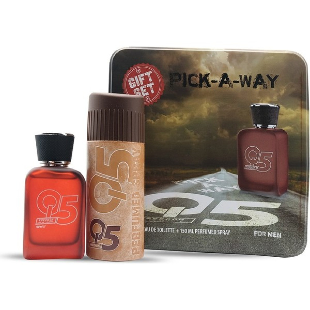 Q5 Erkek Parfüm & Deodorant Set Freedom 100+150 ml Erkek Parfümleri Fiyatı