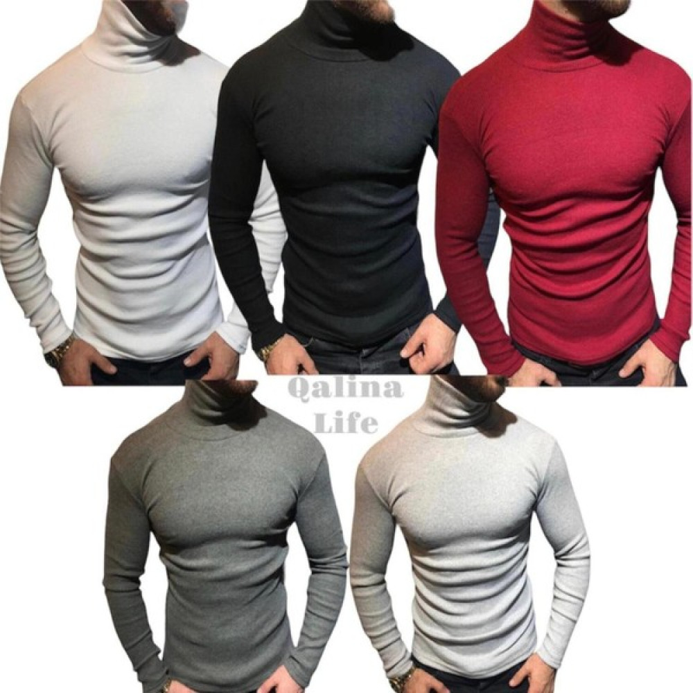 Qalina Life 5 Li Set Full Likralı Unisex Balıkçı Yaka Boğazlı Kazak Erkek Kazak & Süveter & Triko Fiyatı