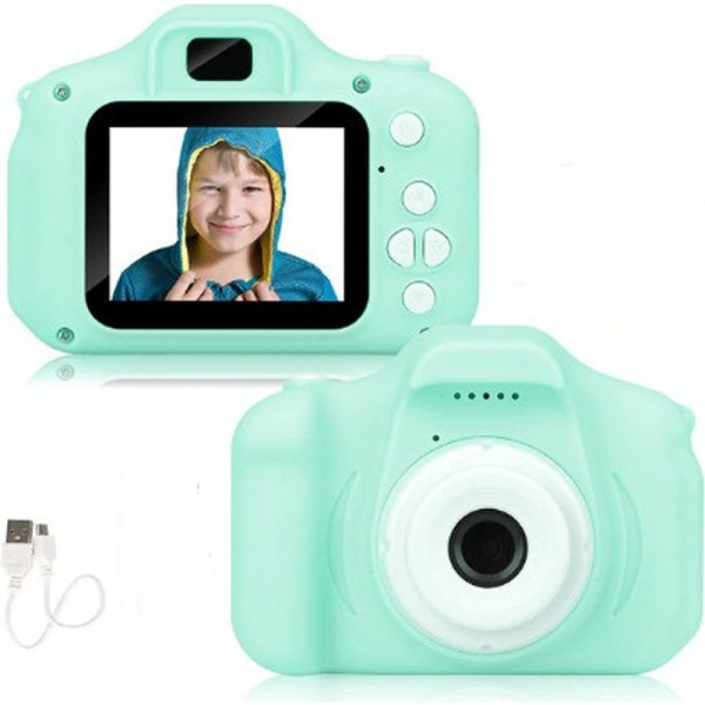 Qasul Çocuklar Için Sevimli Mini Hd Eğitici 5 Adet Oyunlu Dijital Fotoğraf Makinesi - Yeşil Dijital Fotoğraf Makineleri Fiyatı