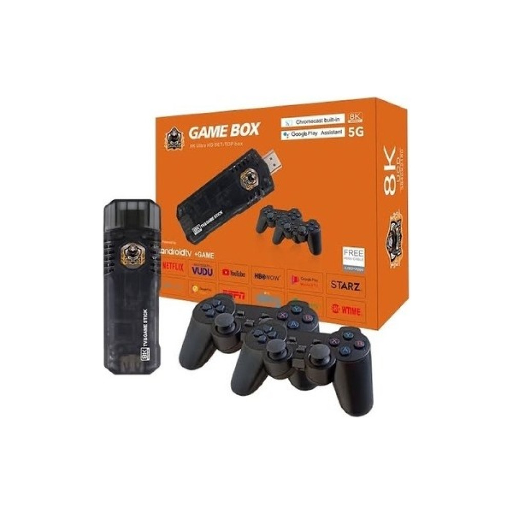 Qasul Game Box 5g 8k Ultra Hd Tv Box + Game Box Android Tv + Oyun Konsolu 2in1 - Siyah Oyun Konsolları Fiyatı