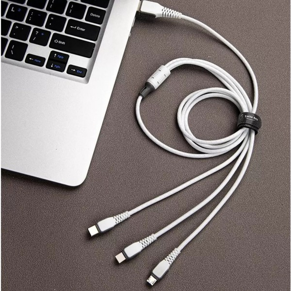 Qasul Huawei Xiaomi Apple iPhone Uyumlu Çoklu Şarj Aleti Cihazı Kablosu Type-C Micro Lightning 3lü Şarj Kablo Çoklukablo Cep Telefonu Şarj Cihazı Fiyatı