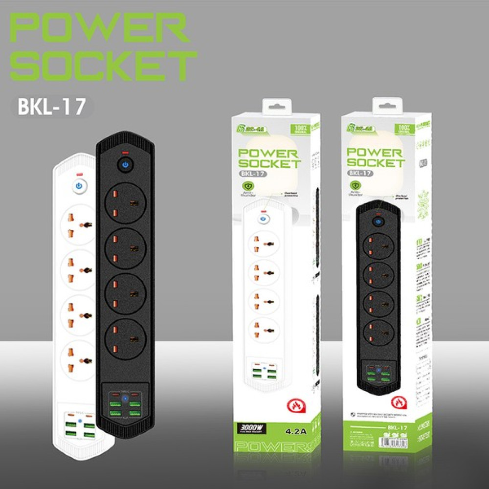 Qasul Yeni Nesil 10 Girişli 4+4 USB + 2 Type-C Çoklu Priz 2m Kablolu Akım Korumalı Anahtarlı Uzatma Priz Prizler Fiyatı