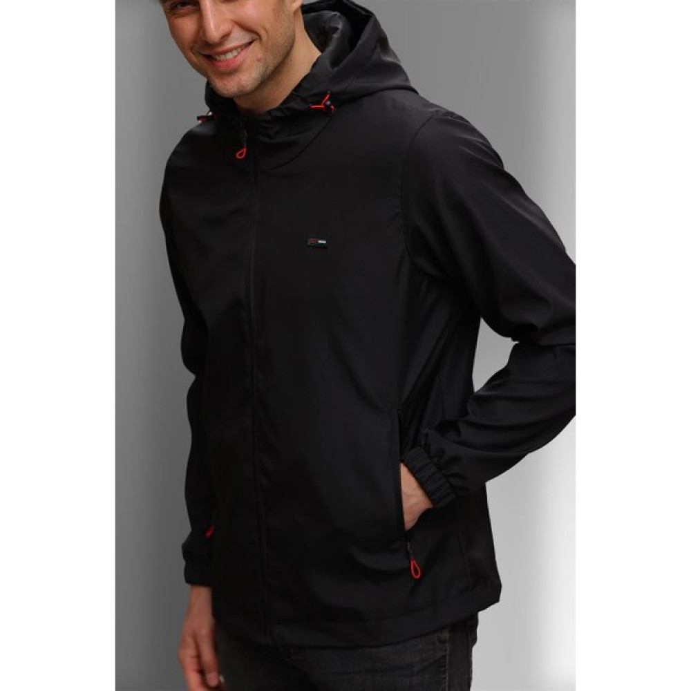 Qawwa Erkek Içi Astarlı Su ve Rüzgar Geçirmez Kapüşonlu Cepli Spor Yağmurluk Rqy-10 Mont (Outdoor) Fiyatı
