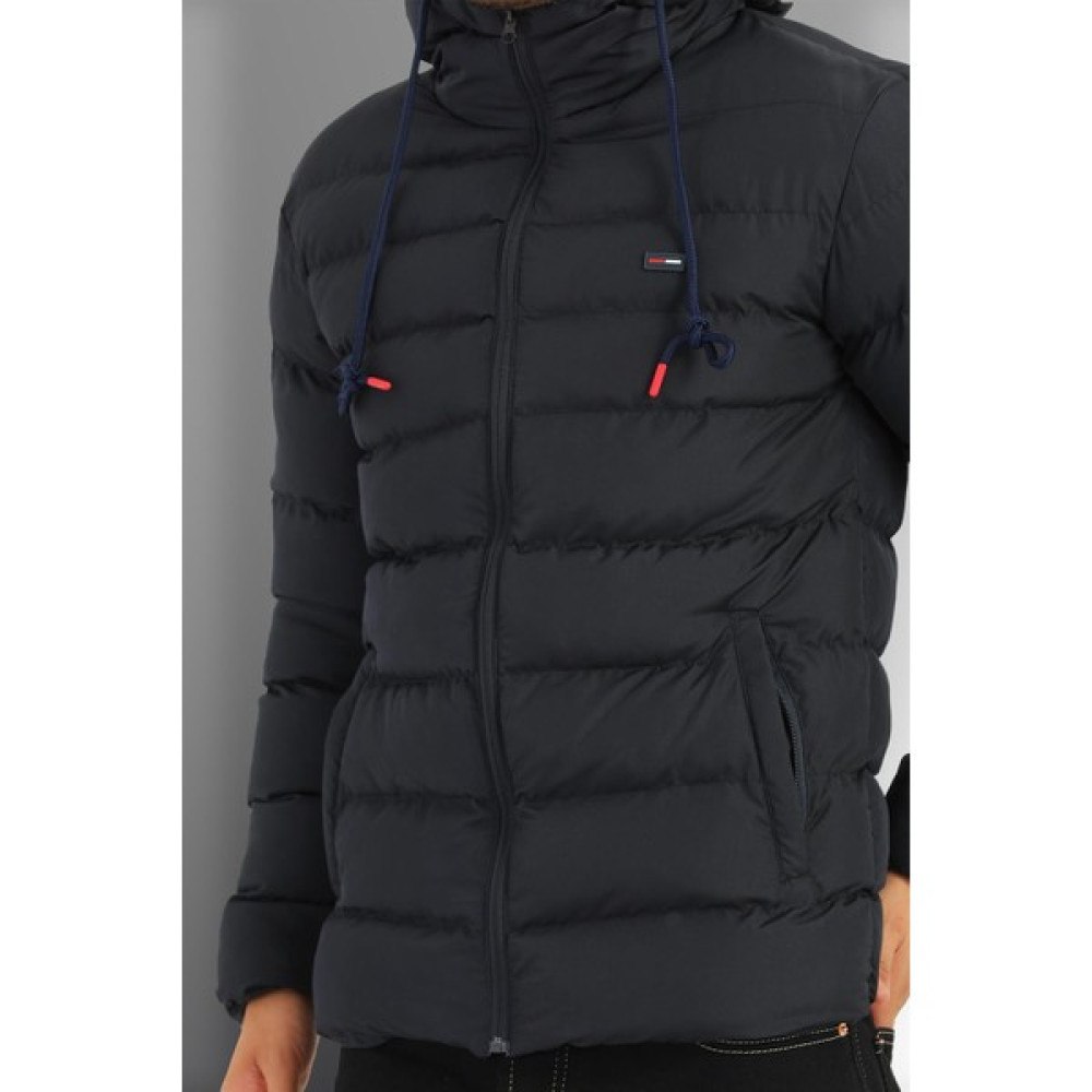 Qawwa Erkek Polarlı Su ve Rüzgar Geçirmez Kapüşonlu Kışlık Spor Şişme Mont RQDM-190 Mont (Outdoor) Fiyatı