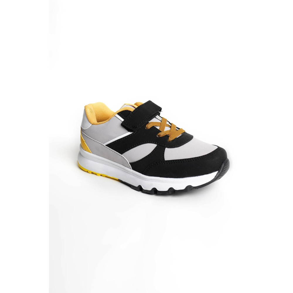 QBALVİN Günlük Ortapedik Çocuk Spor Ayakkabı Cırt Cırtlı Anatomik Esnek Taban Ergonomik Rahat Sneaker 33 Beden Spor Ayakkabı Fiyatı