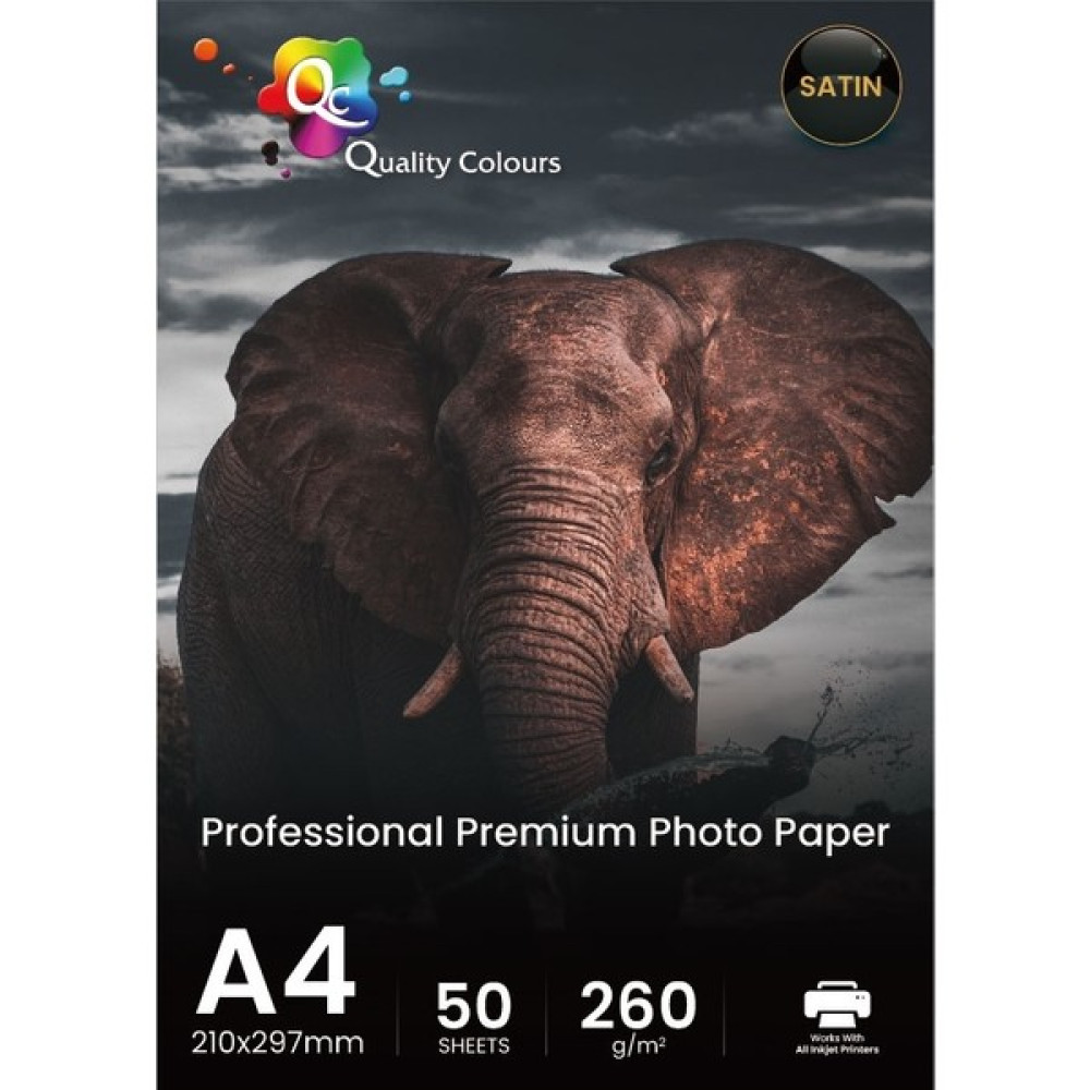 QC A4 Fotoğraf Kağıdı 260GR Satin Qc 50 Yaprak Fotoğraf Kağıtları & Asetatlar Fiyatı
