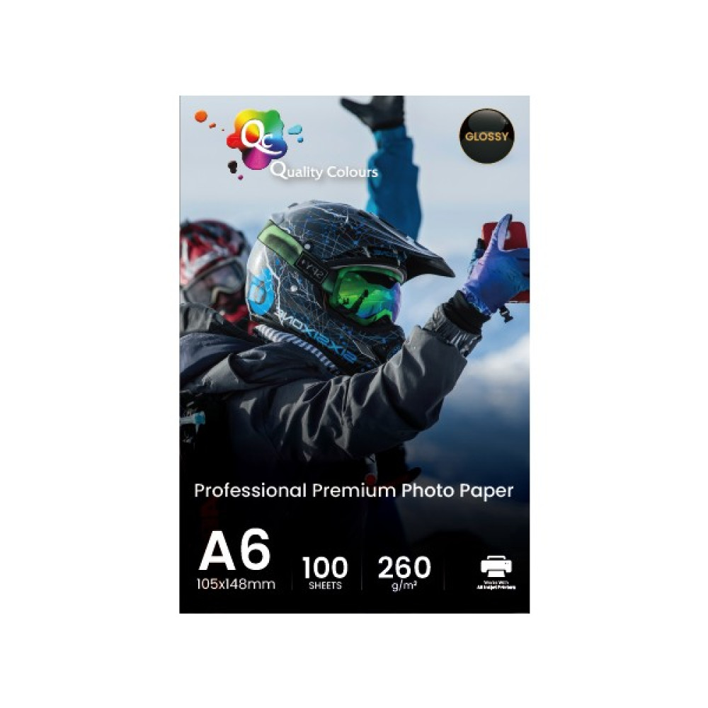 QC A6 Fotoğraf Kağıdı 260 gr Parlak 100 Yaprak 10 x 15 cm Fotoğraf Kağıtları & Asetatlar Fiyatı