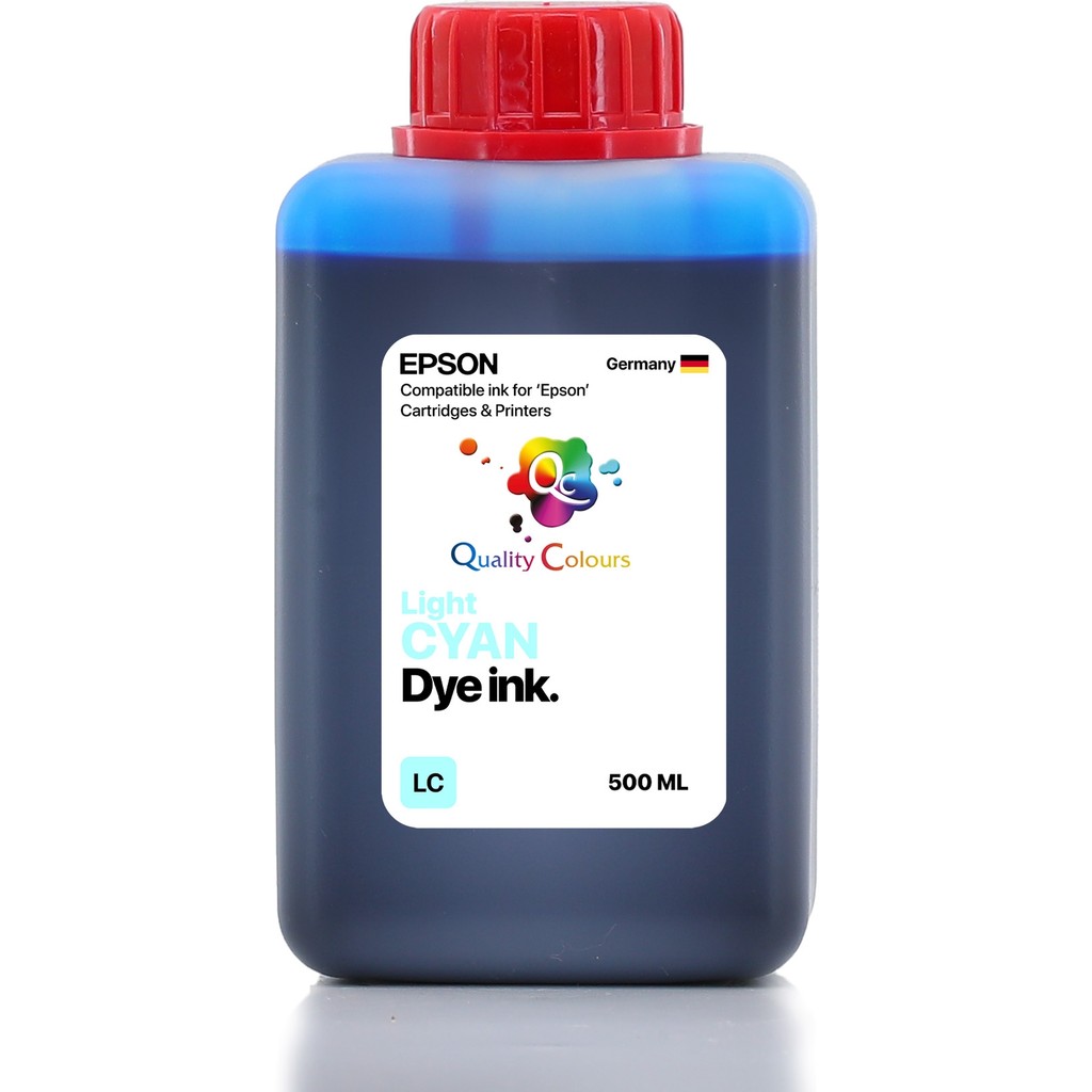 Qc Epson Ecotank L18050 Uyumlu - 500ML Lc Light Cyan Açık Mavi Muadil Kartuş Fiyatı