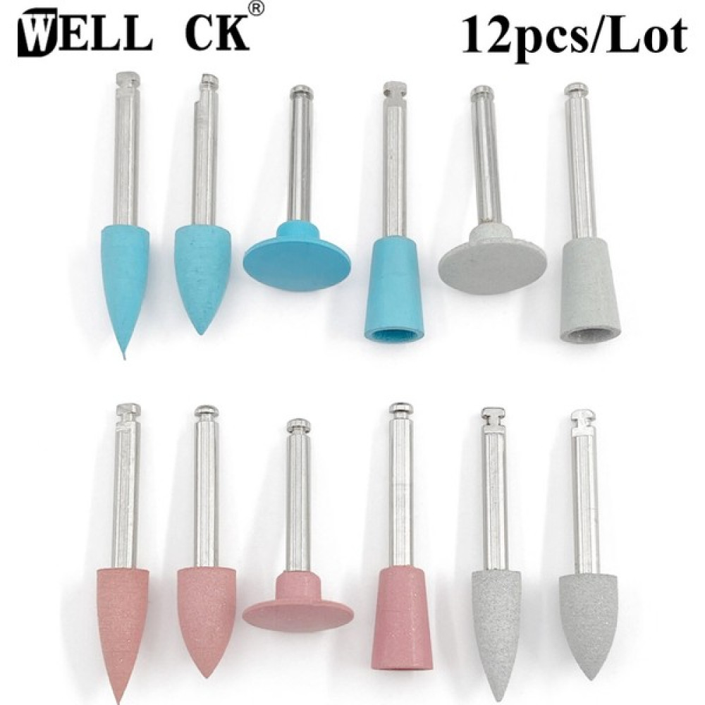 Qchaoqchao Wellck Diş Silikon Taşlama Kafaları Diş Parlatıcı Düşük Hızlı Makine Parlatma Diş Aletleri Diş Hekimliği Laboratuvarı 12 Adet/10 Adet/paket (Yurt Dışından) - NA Oto Boyaları Fiyatı