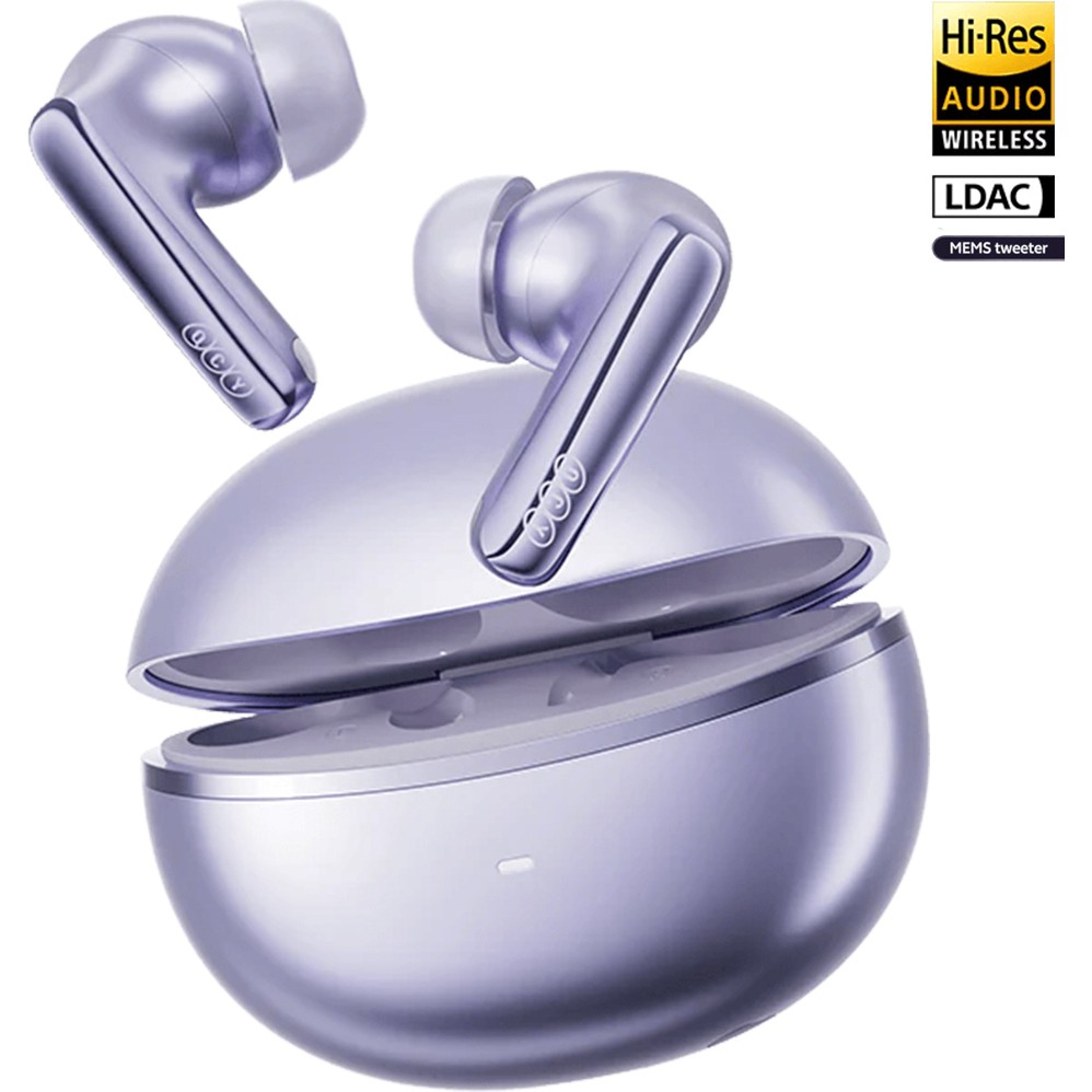 Qcy Melobuds N70 Bluetooth Kulaklık 6.0 - Kablosuz Şarj - Hi-Res-LDAC- Mems Tweeter-FastPair-Çift Cihaz Mor Bluetooth Kulaklık Fiyatı