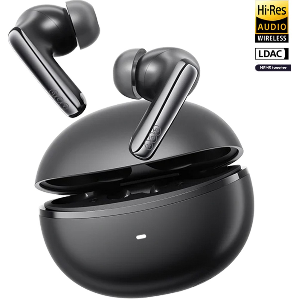 Qcy Melobuds N70 Bluetooth Kulaklık 6.0 - Kablosuz Şarj - Hi-Res-LDAC- Mems Tweeter-FastPair-Çift Cihaz Siyah Bluetooth Kulaklık Fiyatı
