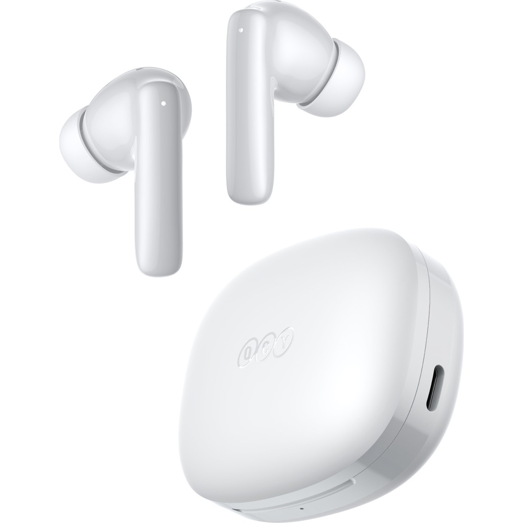 Qcy T13 Pro Bluetooth Kulaklık 6.0 - 50 Db Anc 4 Mics. Ipx4- 0.045 Sn. Çift Cihaz - Tek Şarj 10.5 Saat- Kutu ile 47 Saat - Beyaz Bluetooth Kulaklık Fiyatı