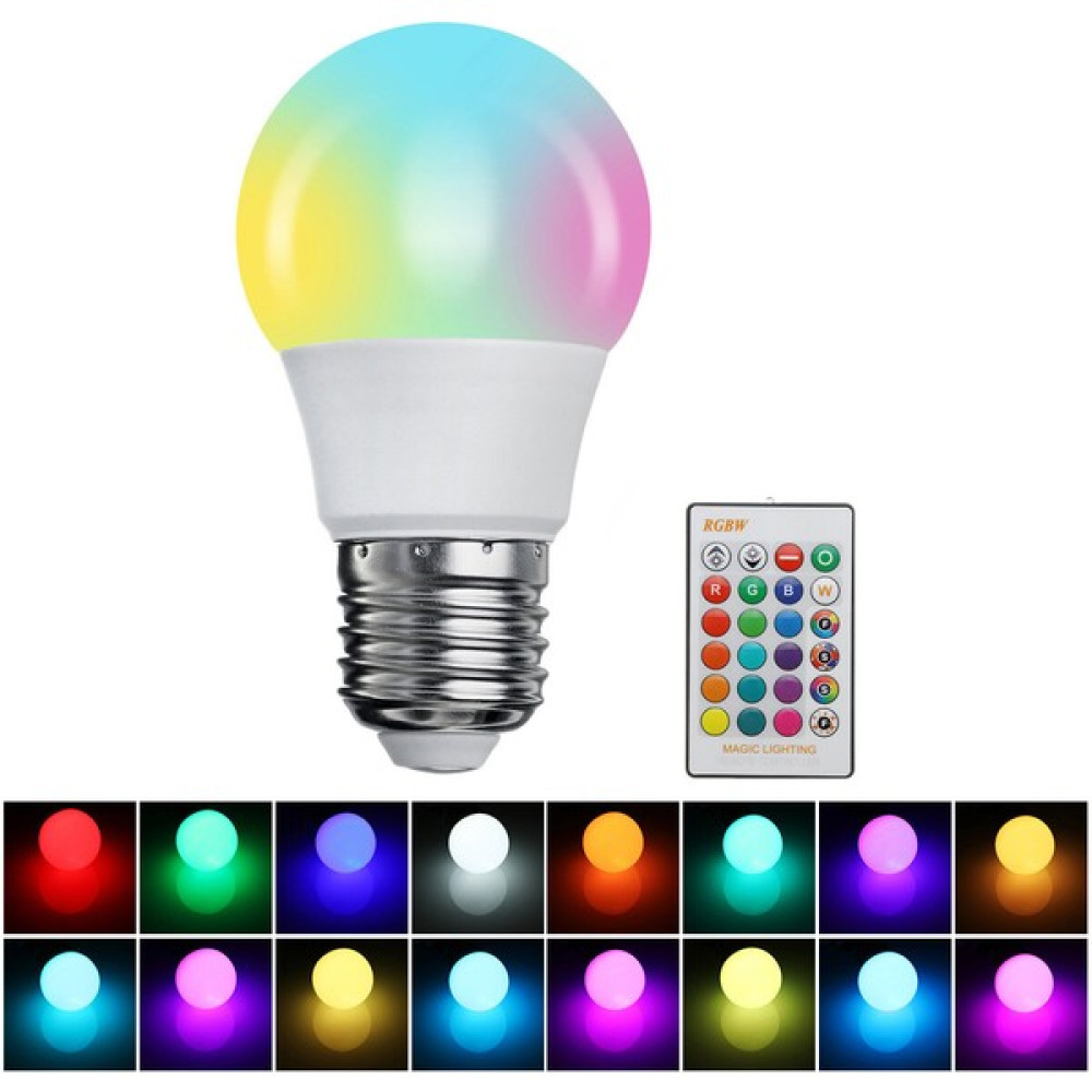 Qenos Uzaktan Kumandalı Renk Değiştiren LED Ampul Rgb - Renkli Led Aydınlatmalar Fiyatı