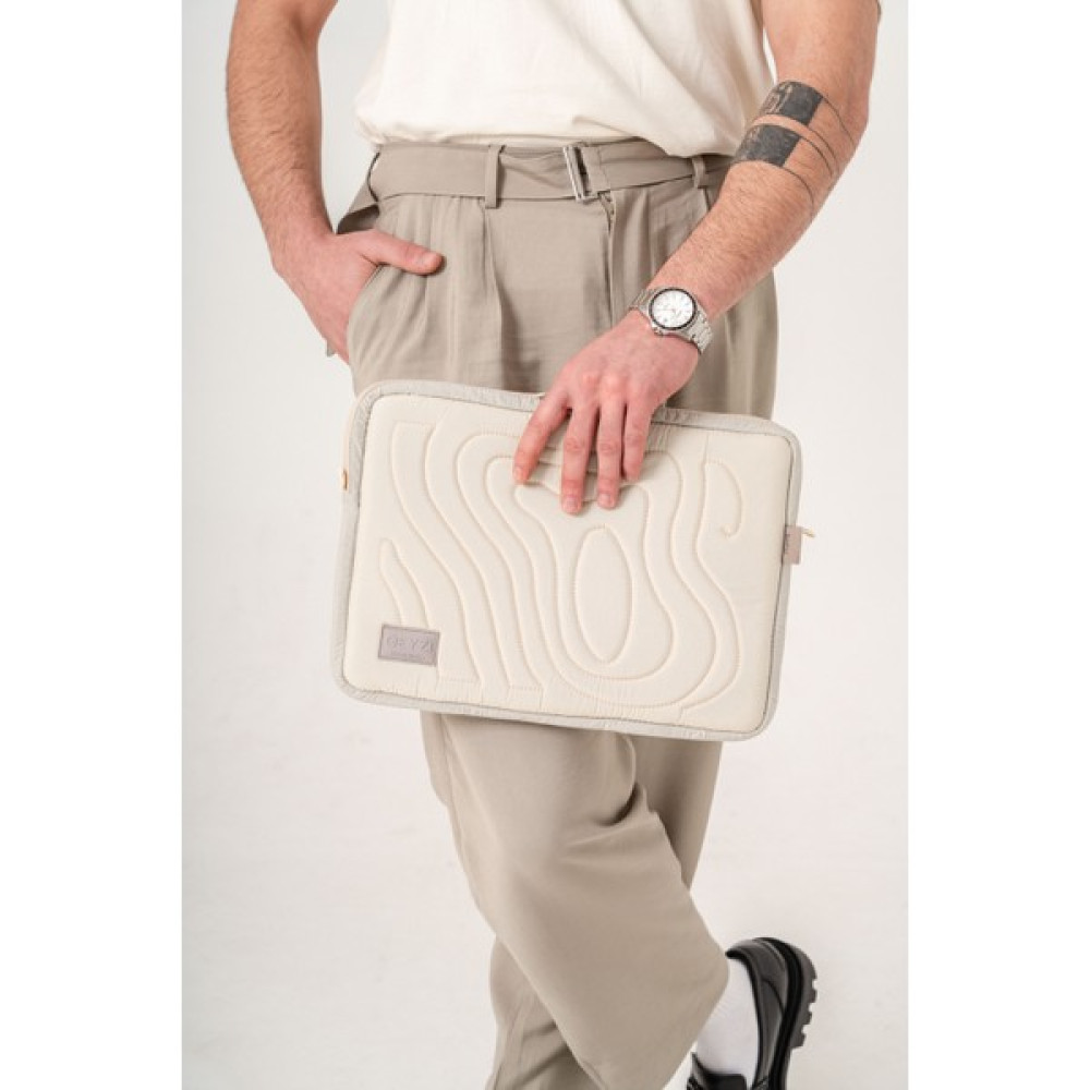 Qeyzi Cornerarmor (Kenar Koruma) Teknolojisine Sahip Macbook Çantası(13&15.6 Inch) - Krem Oto Boyaları Fiyatı