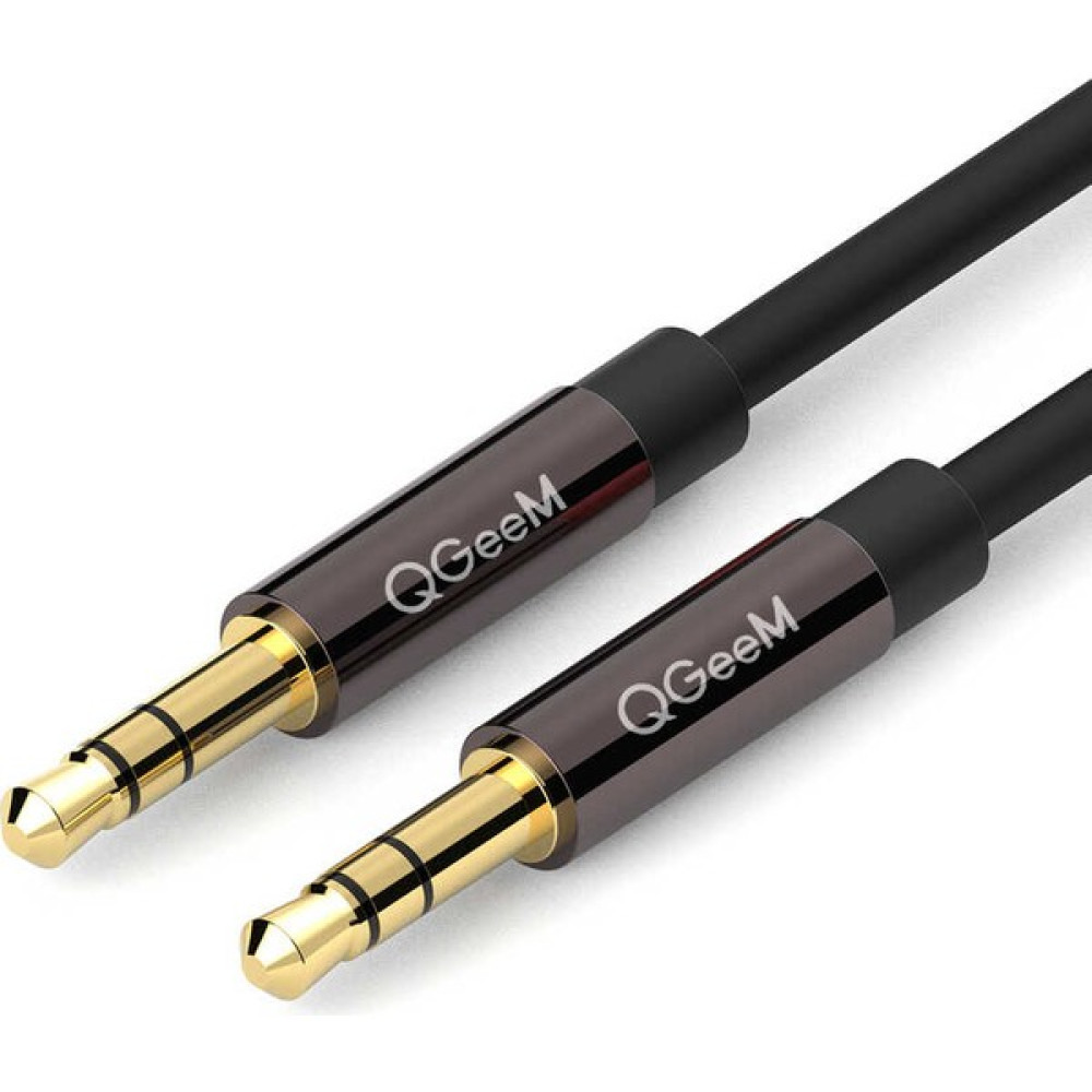Qgeem QG-AU04 3.5 mm Aux Kablo Audio Stereo 100 cm Ses Kablosu Hi-Fi Altin Kaplama Ses Kablosu Fiyatı