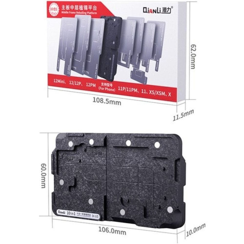 Qianli 10IN1 iPhone X/XS/XSMAX/11/11PRO/11PROMAX/12/12PRO/12PRO Max/12 Mini Birleştirme Kalıb Oto Boyaları Fiyatı