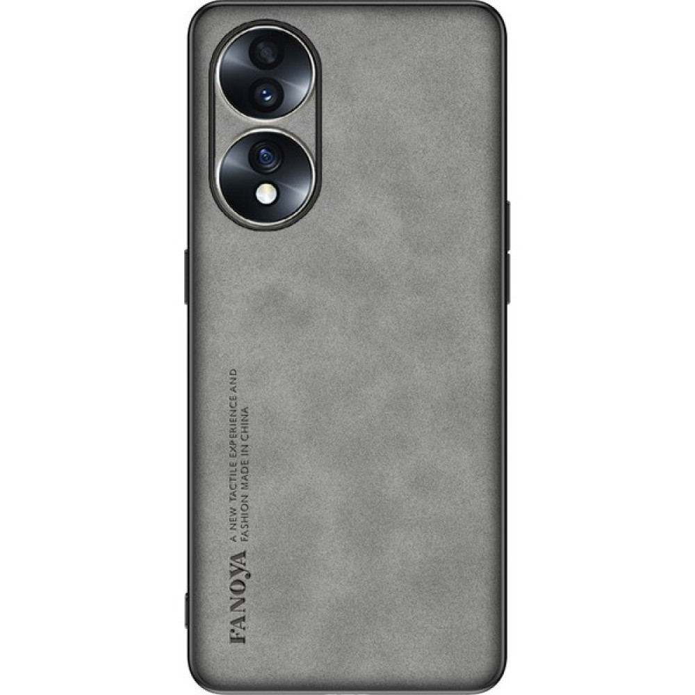 Qichengda Honor 70 Çam Deri Deseni Pu Cep Telefonu Kılıfı (Yurt Dışından) - Gri Cep Telefonu Kılıfı Fiyatı