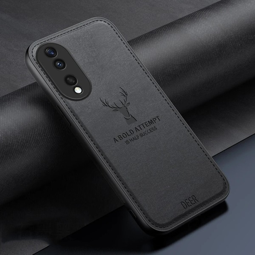 Qichengda Huawei Mate 50 Pro Kumaş Geyik Deseni Cep Telefonu Kılıfı (Yurt Dışından) - Siyah Cep Telefonu Kılıfı Fiyatı