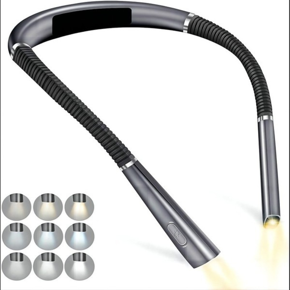 Qıchu Gece Okuma LED Aydınlatmalı Kitap Işığı USB ile Şarj Edilebilir Üç Adet Katlanabilir Çift Kafa Boyun Okuma Işığı (Yurt Dışından) Kamp Malzemeleri Fiyatı