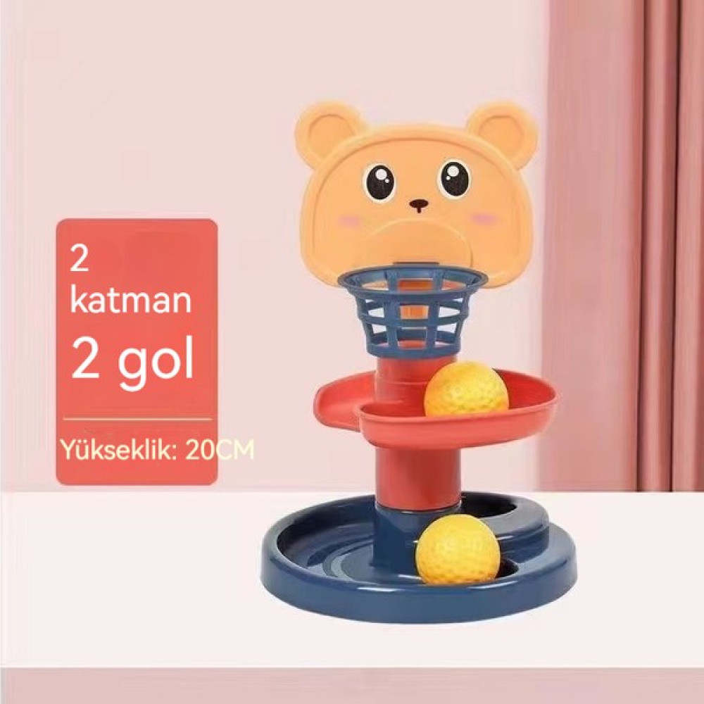 Qihong Çocuk Eğlenceli Atış Pisti Slayt Top Kulesi Jenga Spinner Bebek Eğitici Erken Eğitim Yuvarlanan Top Oyuncak 1-3 Yaşında (Yurt Dışından) Bebek Oyuncakları Fiyatı