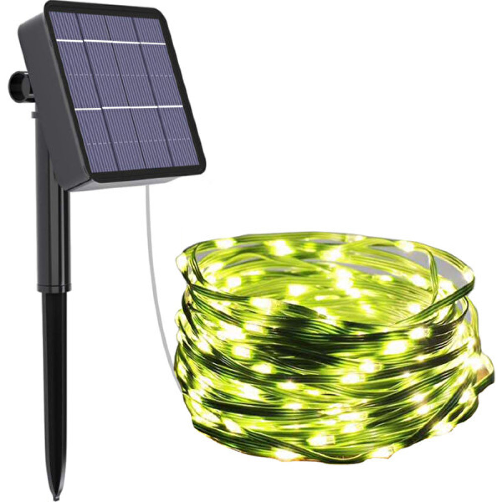 Qisem 1 Set 20 Metre 200LED Güneş Işığı Dizisi (Yurt Dışından) - Yeşil Dış Mekan Aydınlatma Fiyatı