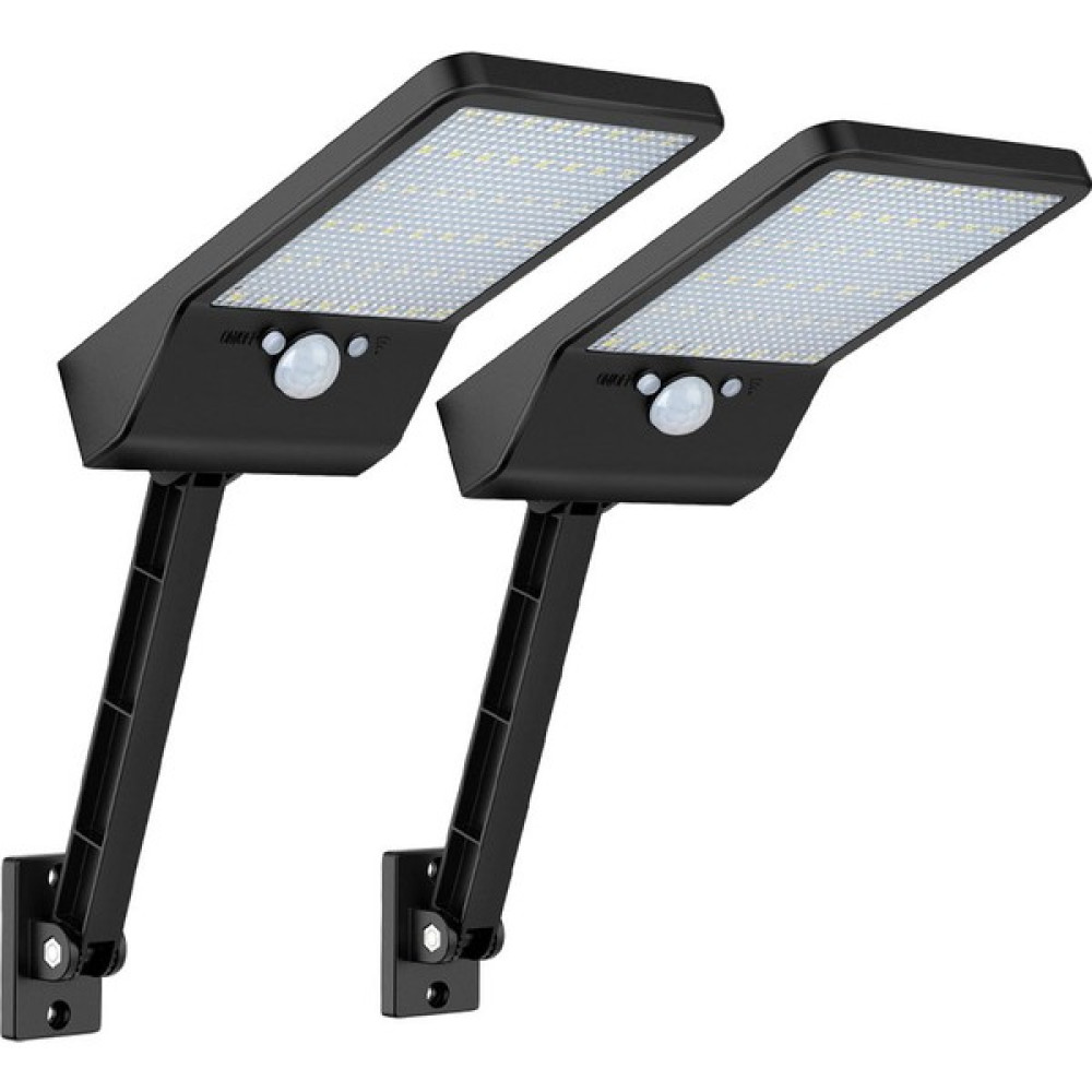 Qisem 2pcs Güneş Enerjili Dış Mekan Duvar LAMBASI-48LED Siyah Ikili Paket (Yurt Dışından) Dış Mekan & Bahçe Oyuncakları Fiyatı