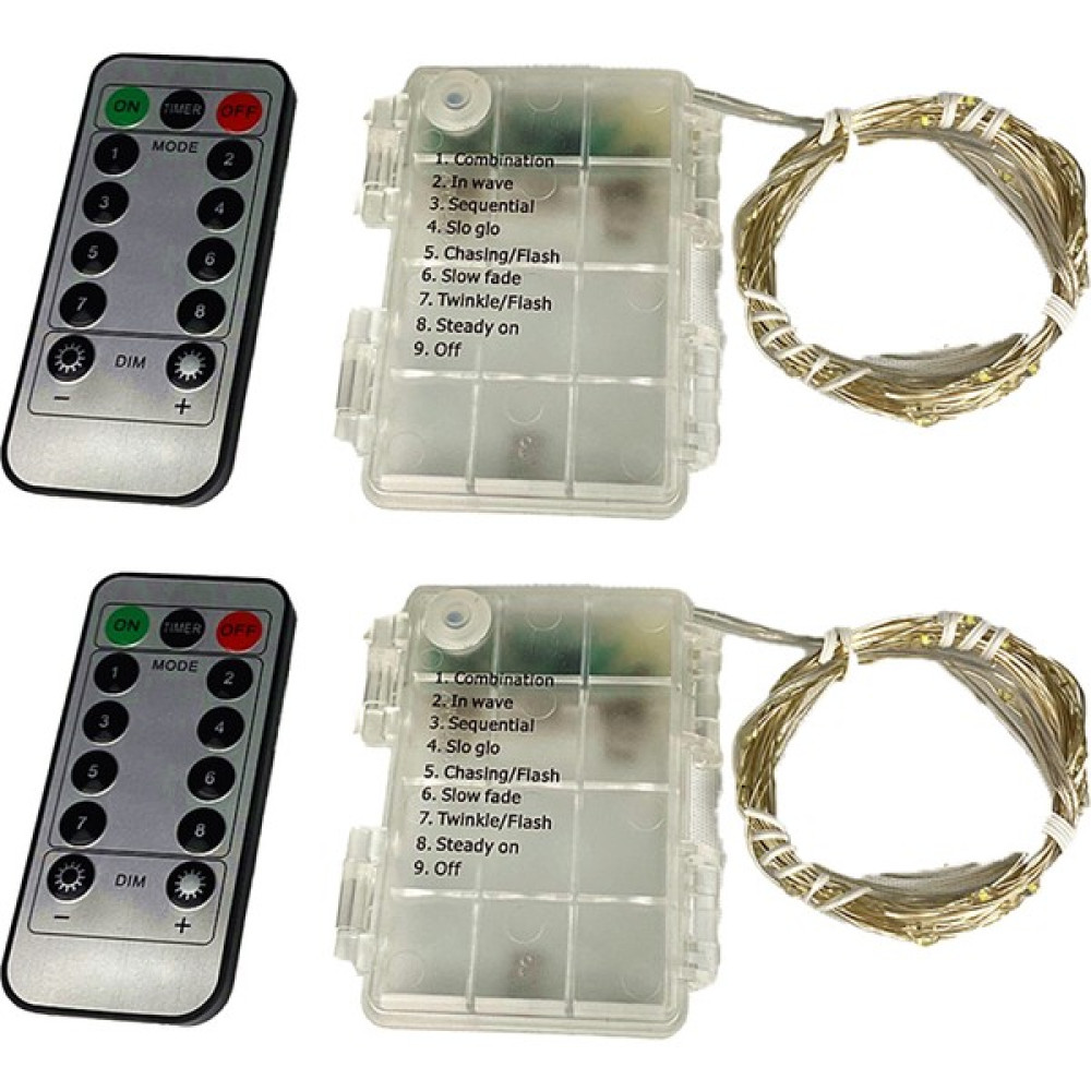 Qisem 2pcs USB LED Dize Işıklar - Bakır Tel Işıklar 100 Işık 10 M USB (Yurt Dışından) Led Aydınlatmalar Fiyatı
