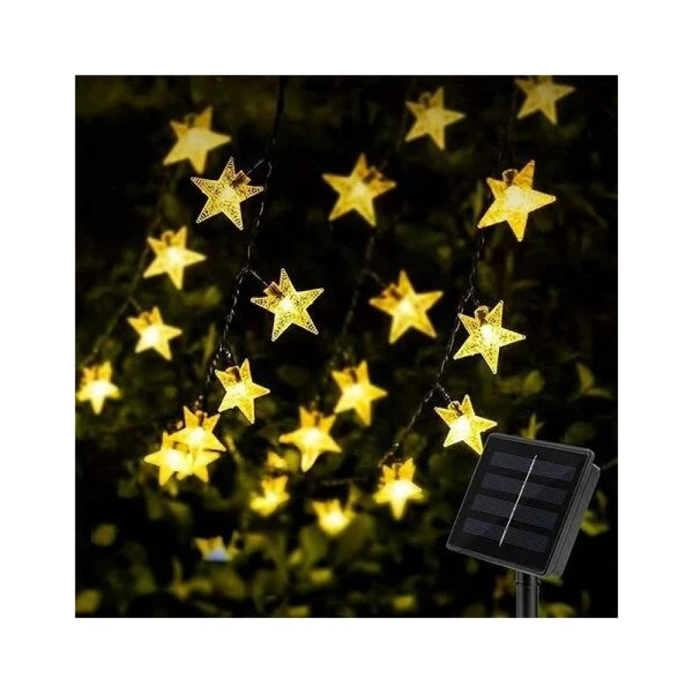 Qisem Solar Bahçe Işık Şeridi - 4cm Beş Yıldızlı Güneş - 6,5 Metre 30 Işık (Yurt Dışından) Led Aydınlatmalar Fiyatı