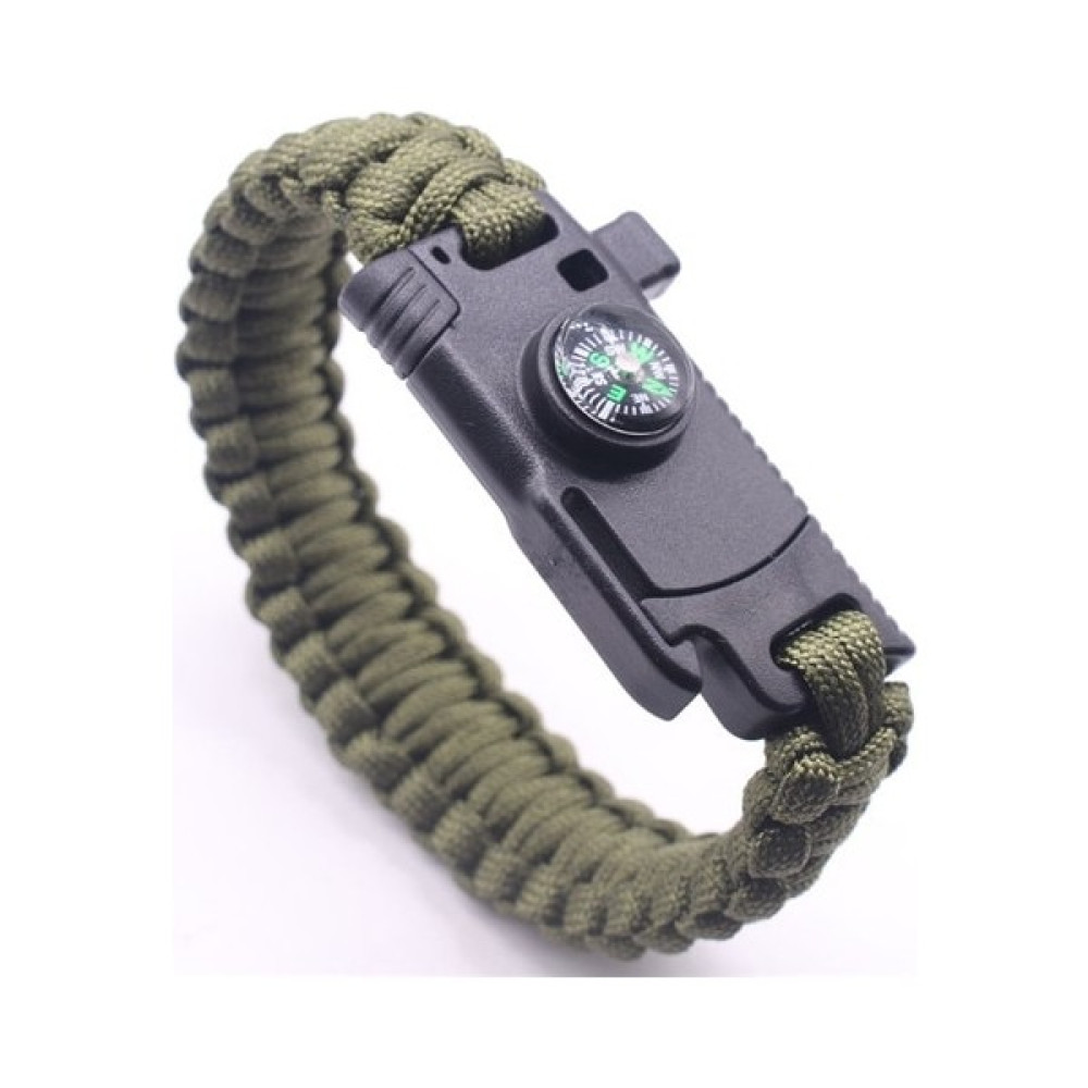 Qiuhong Shop 23CM Tarzı H Erkekler Örgülü Siyah Çok Fonksiyonlu Paracord Bilezik Survival Pusula Düdük Bıçağı Askeri Acil Paracord Bilezikler Kadın... Saat ve Bileklik Aksesuarı Fiyatı