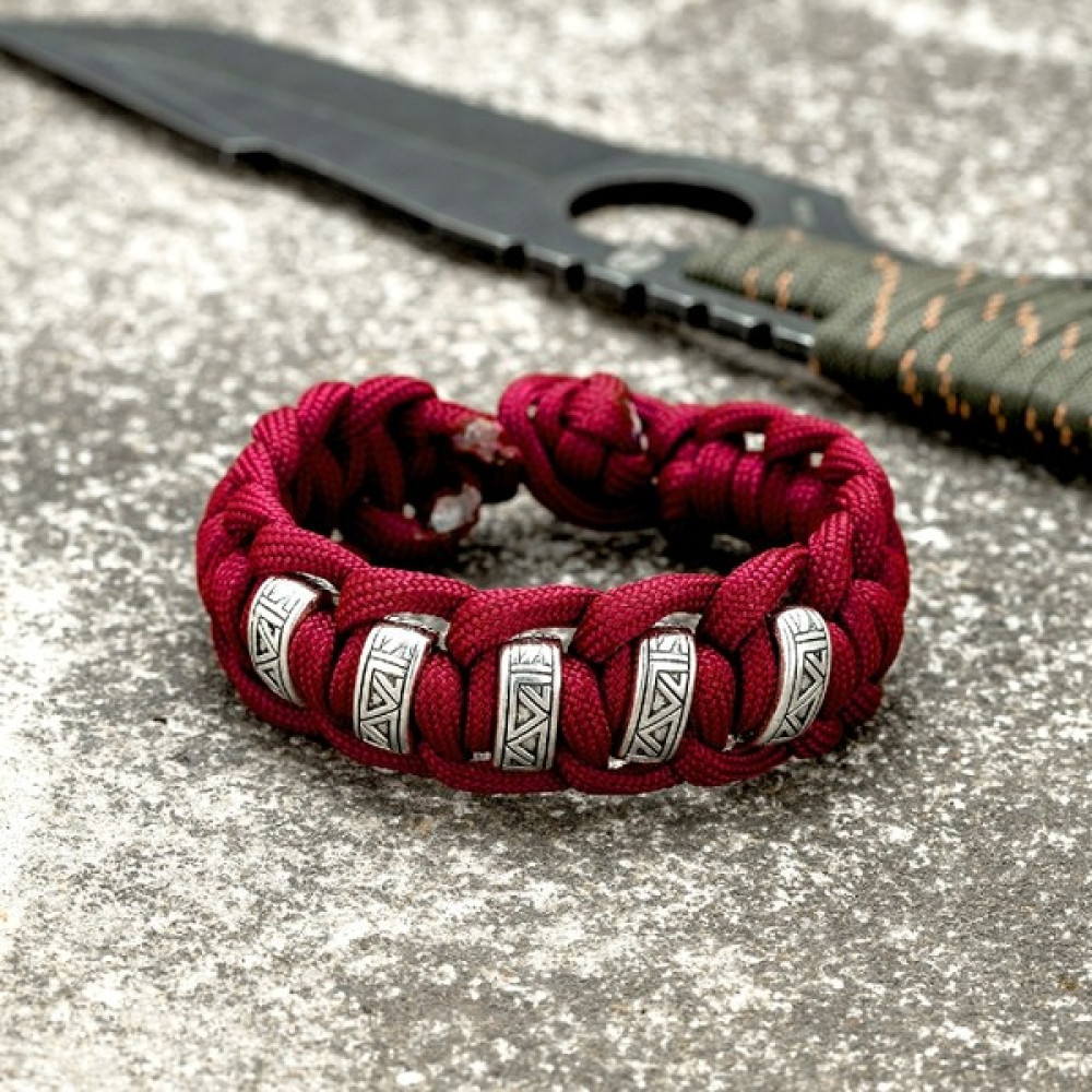 Qiuhong Shop 23CM Tarzı Kırmızı Vintage Viking Runes Survival Bilezikler Erkekler cm Dikiş Renk Örgülü Paracord Halat Bileklik Kadınlar Iskandinav ... Saat ve Bileklik Aksesuarı Fiyatı
