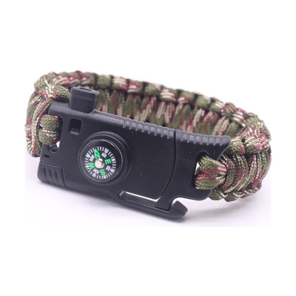 Qiuhong Shop 23CM Tarzı M Beden Erkekler Örgülü Siyah Çok Fonksiyonlu Paracord Bilezik Survival Pusula Düdük Bıçağı Askeri Acil Paracord Bilezikler... Saat ve Bileklik Aksesuarı Fiyatı
