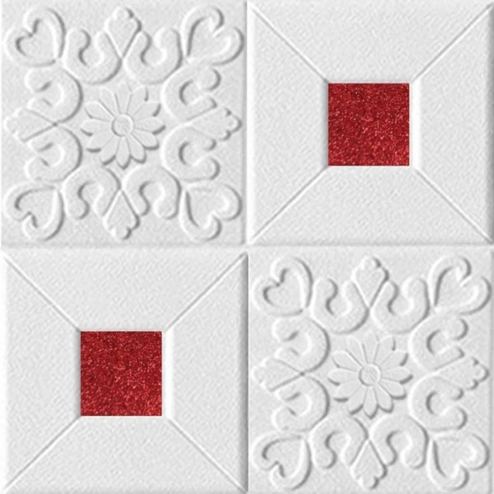 Qiuhong Shop 3 Kırmızı Stil 35X35CMX20PCS 35*35 cm 3D Duvar Çıkartmaları Tavan Paneli Çatı Dekor Su Geçirmez Kendinden Yapışkanlı Köpük Duvar Kağıd... Duvar Stickerı Fiyatı