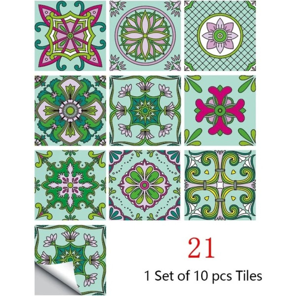 Qiuhong Shop 3 No.21 Tarzı M Pvc Fayans Sticker Yapışkanlı Siyah Su Geçirmez Mozaik Mutfak Banyo Kendinden Yapışkanlı Duvar Sticker (Yurt Dışından) Duvar Stickerı Fiyatı