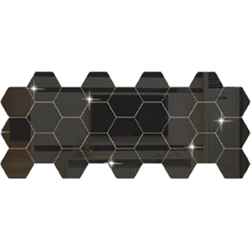 Qiuhong Shop 3 Siyah Stil 80X70X40MM Dıy 3D Ayna Duvar Sticker Altıgen Ev Dekor Ayna Dekor Çıkartmaları Sanat Duvar Dekorasyon Çıkartmaları Çok Ren... Ayna Fiyatı