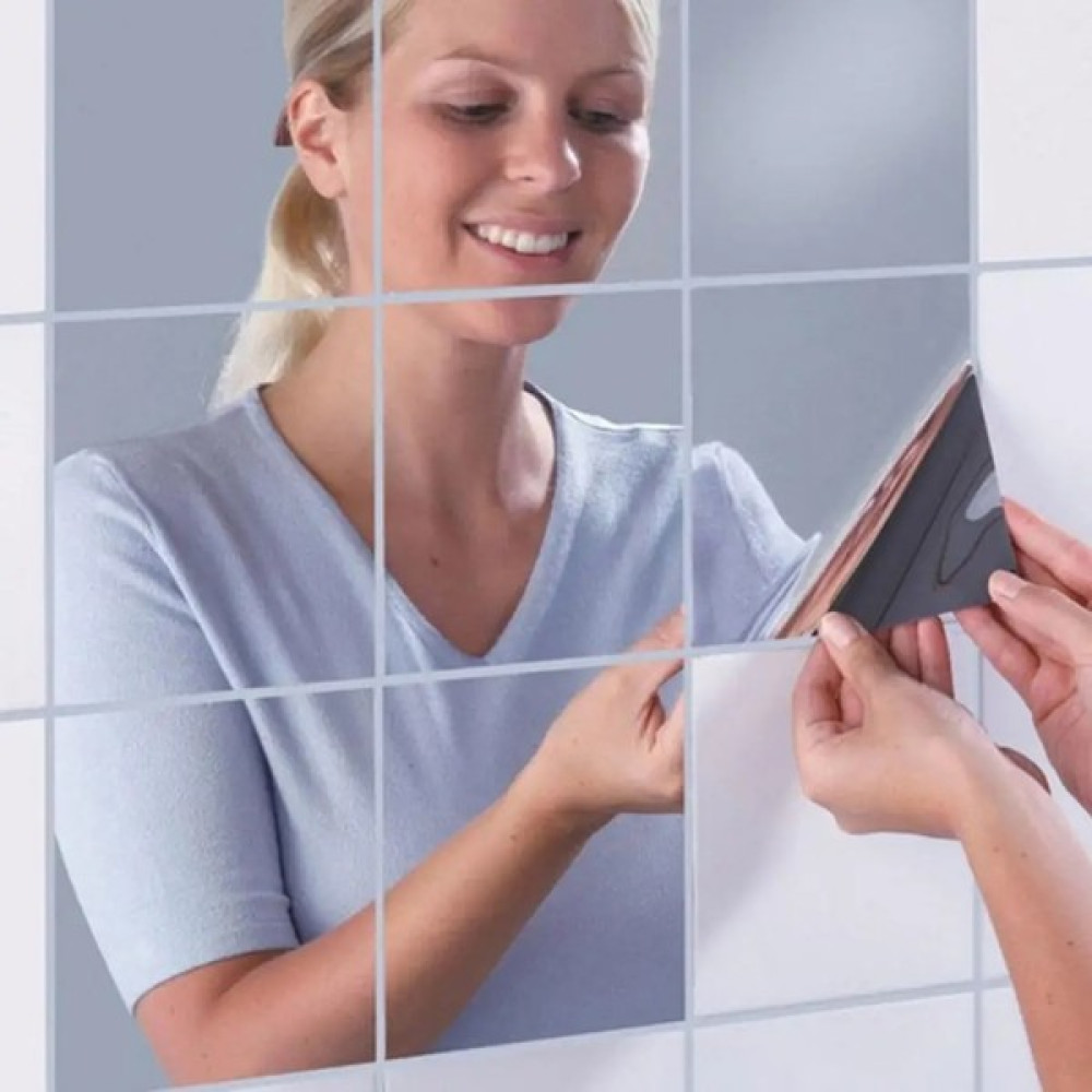 Qiuhong Shop Ayna Duvar Çıkartmaları Çıkartması Kendinden Yapışkanlı Fayans Mobilya Filmleri 3D Ayna Duvar Sanatı Ev Banyo Dekoru Ayna Çıkartmaları... Duvar Stickerı Fiyatı