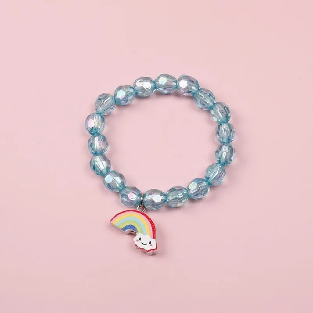 Qiuhong Shop Çok Kızlar Için Bebek Takı Bilezik Çocuklar Prenses Kolye Bilezik Çocuklar Charms El Yapımı Silikon Boncuk Bilezik Karikatür Hediyeler... Bilezikler Fiyatı