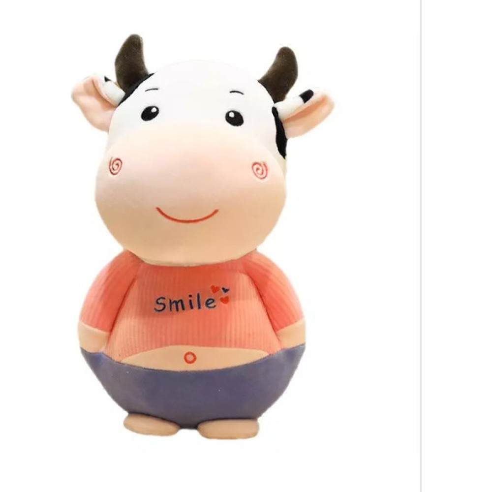 Qiulin Tatlı Küçük İnek Oyuncak Bebeği (Yurt Dışından) - Pembe - 25 cm Peluş Oyuncaklar Fiyatı