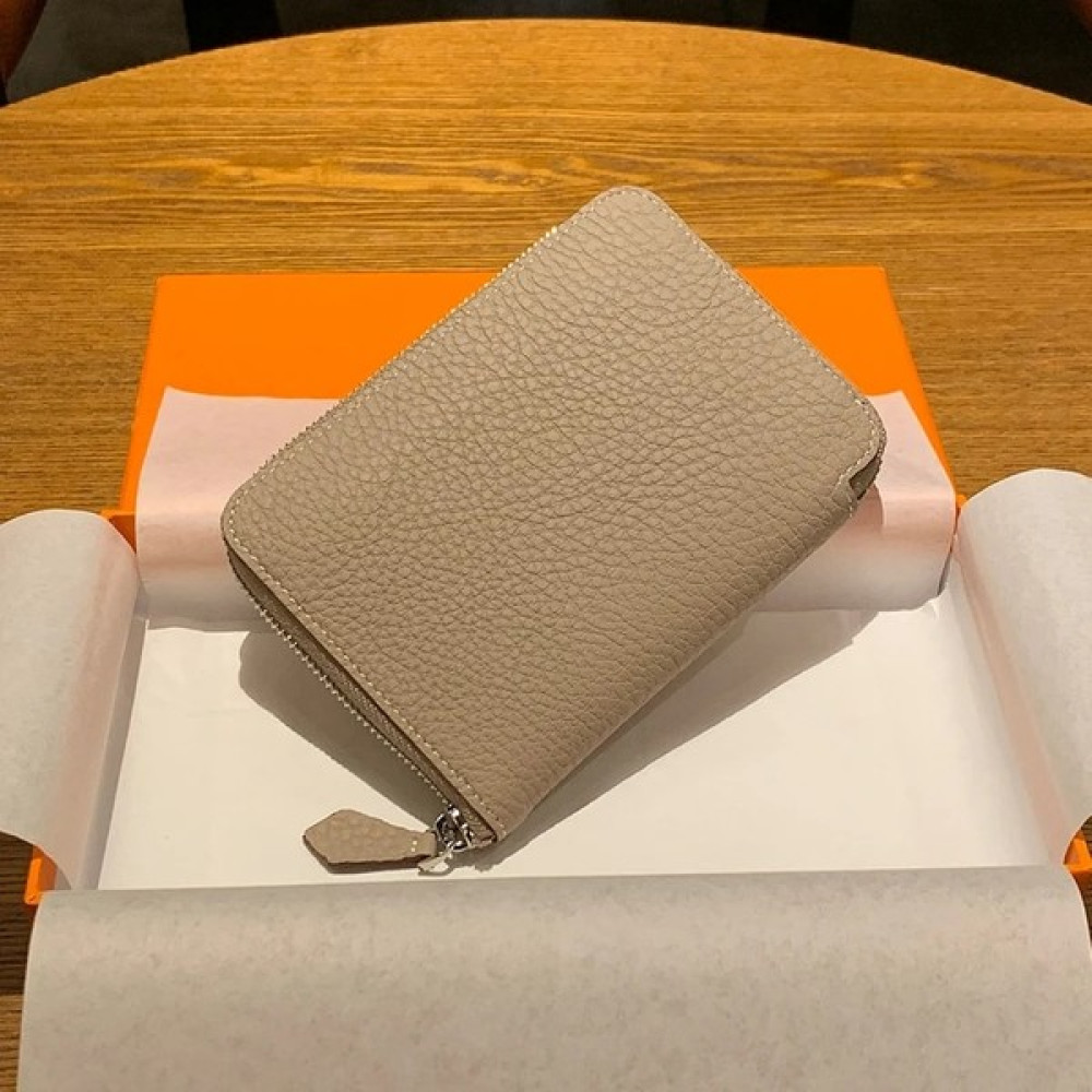 Qiuming Shop Açık Gri Tarzı Kadın Küçük Cüzdan Hakiki Deri Katı Moda Lüks Bayanlar Kısa Çanta Yüksek Kapasiteli Dana Derisi Fermuar Para Çantası (Y... Bayan Cüzdan Fiyatı