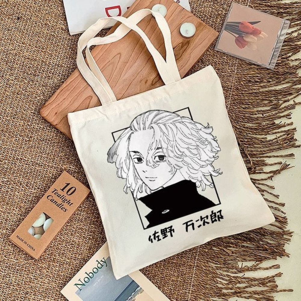 Qiuming Shop Gümüş Tarzı Harajuku Tokyo Avenger Shoulder Bag Canvas Bag Harajuku Shopper Bag Fashion Casual Summer Shoulder Bags Tote Shopper Bag (... Bayan Çanta ve Cüzdan Fiyatı