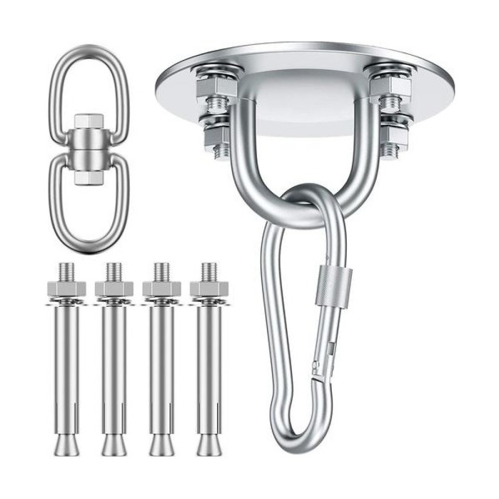 Qixun Hamak Sandalye Ultimate Asılı Kit-Beton Tavan ve Ahşap Işın Kancası (Yurt Dışından) - Gümüş Hamak Fiyatı