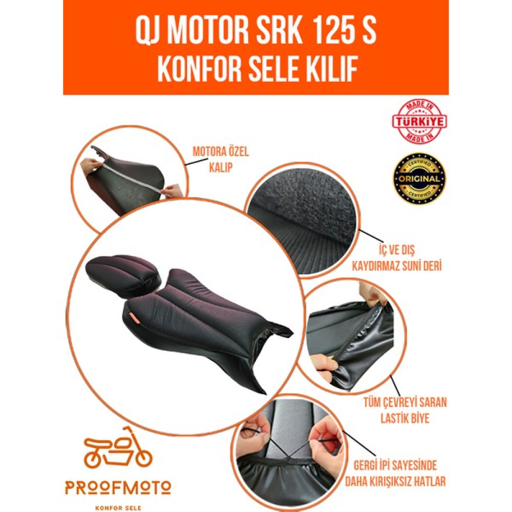 Qj Motor Srk 125 S Konfor Sele Kılıf Motorsiklet için Diğer Aksesuarlar Fiyatı
