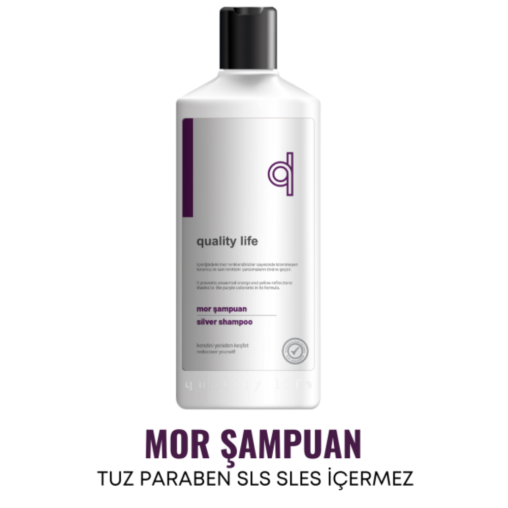 Ql Turunculasma Karsiti Mor Sampuan - Tuzsuz Parabensiz Sulfatsiz 300 Ml - Silver Sampuan Şampuan ve Saç Kremi Fiyatı