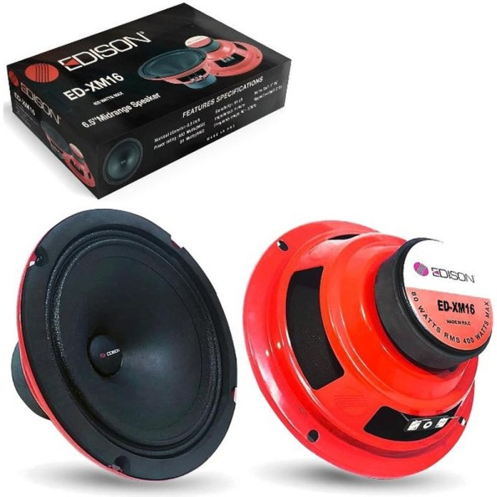 QLEDQ Oto Midrange 16CM 400W 2 Adet Edison ED-XM16 Oto Hoparlörleri & SubWoofer Fiyatı
