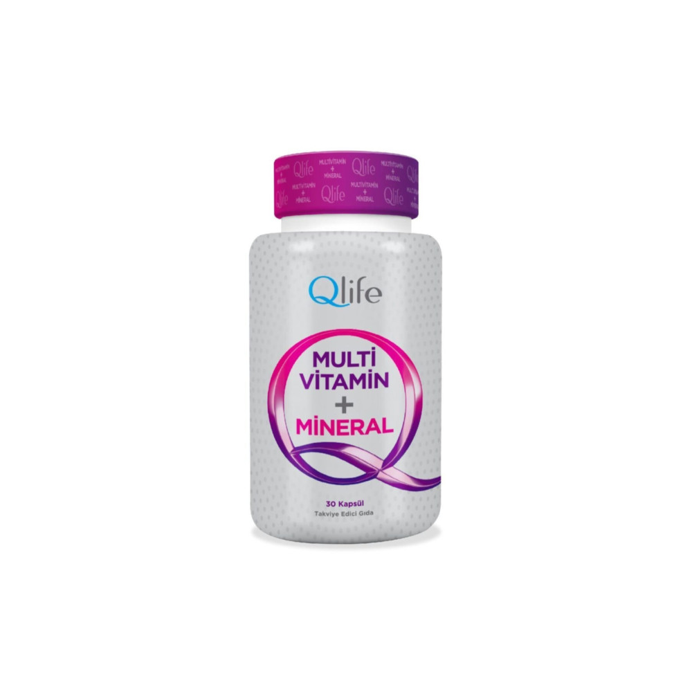 Qlife Multivitamin + Mineral 30 Kapsül Sağlık / Diyet Fiyatı